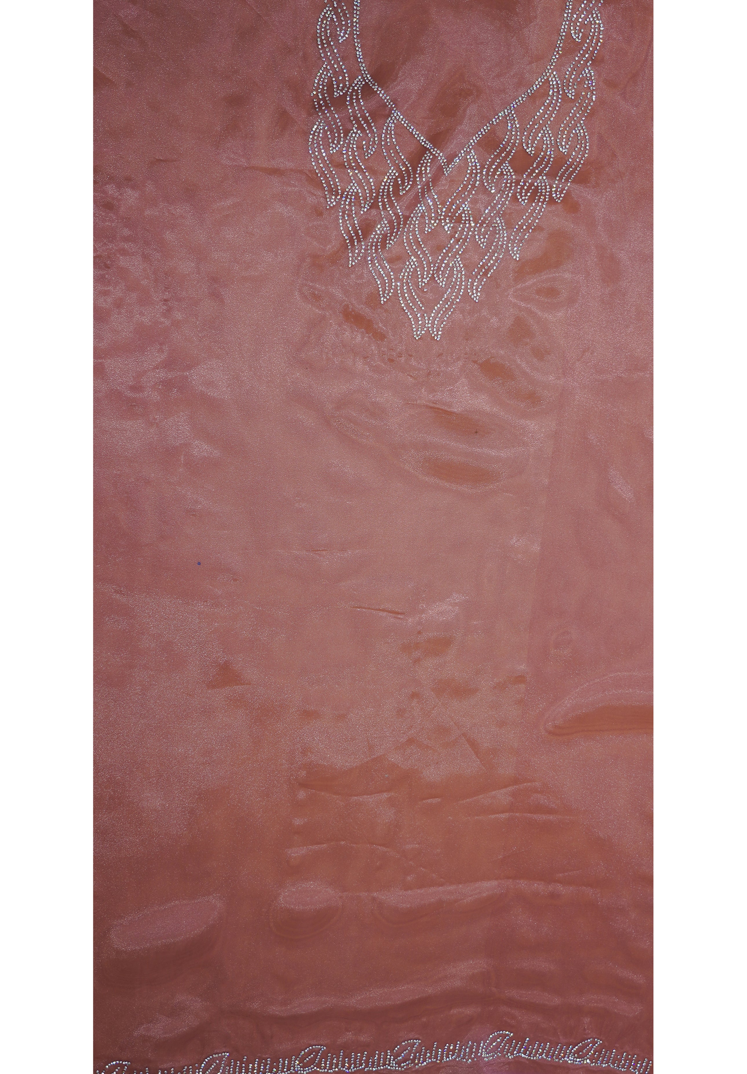 Women’s Woven Design Pure Organza Saree With Blouse Piece- Pink