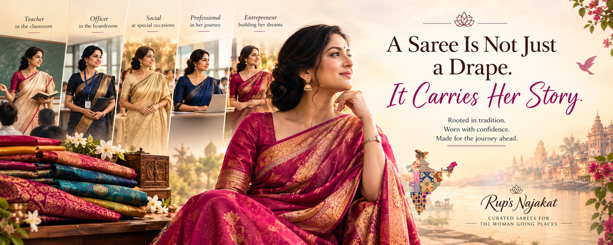 A Saree Is Not Just a Drape. It Carries Her Story.