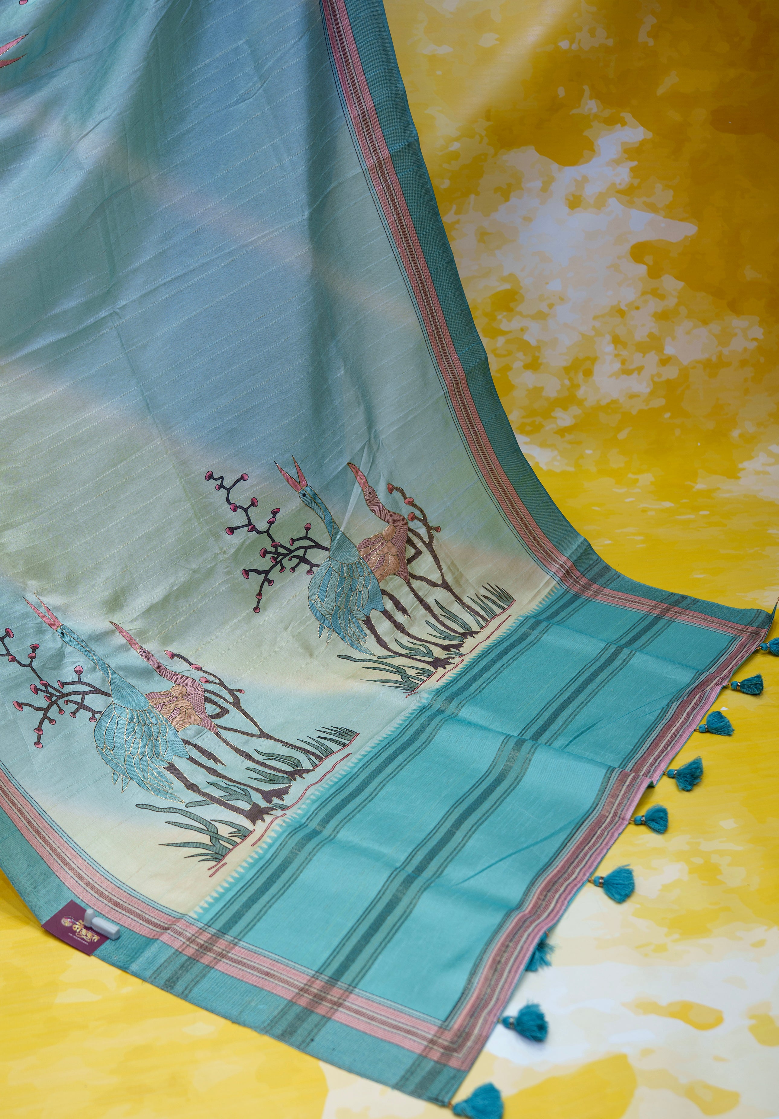 Women's Woven Fancy silk Saree With Blouse Piece