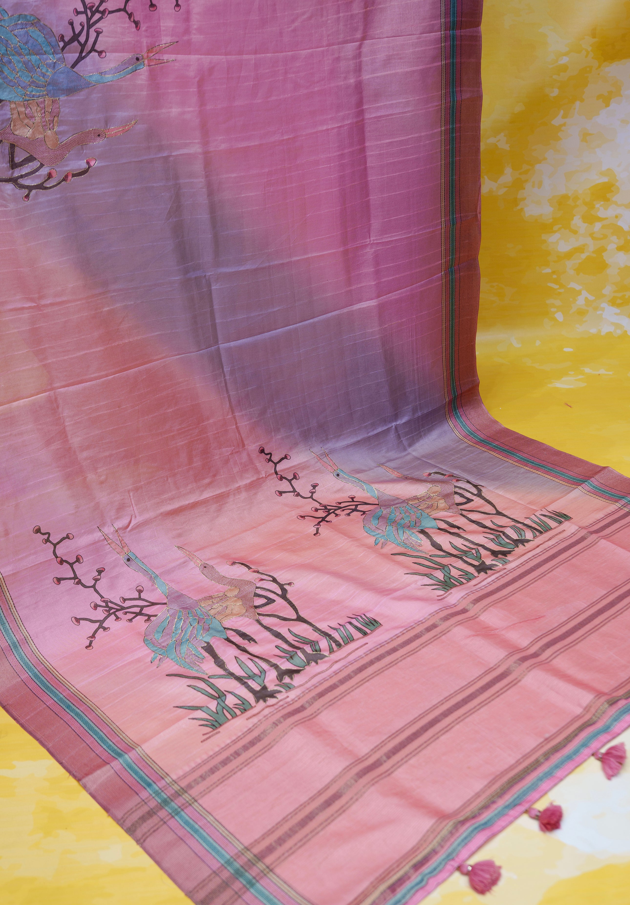 Women's Woven Fancy silk Saree With Blouse Piece